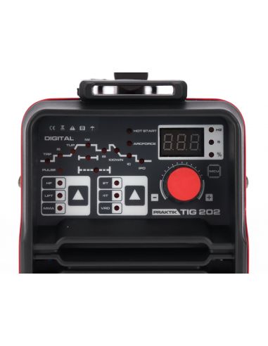 Spawarka inwertorowa Ideal Praktik TIG 202 DC Pulse Digital - zestaw - PTIG202DP-G - Ideal - 5