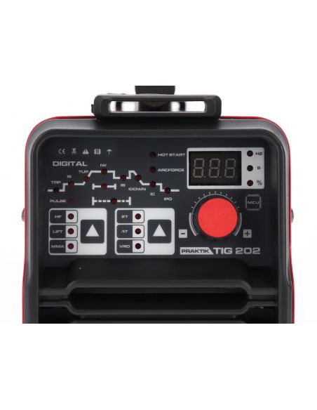 Spawarka inwertorowa Ideal Praktik TIG 202 DC Pulse Digital - zestaw - PTIG202DP-G - Ideal - 5