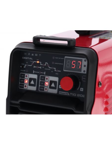 Spawarka inwertorowa Ideal Praktik TIG 202 DC Pulse Digital - zestaw - PTIG202DP-G - Ideal - 7