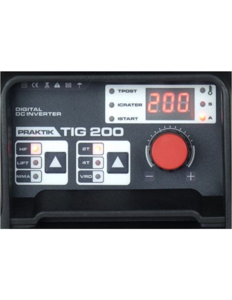 Spawarka inwertorowa Ideal Praktik TIG 200 DC Digital - zestaw - PTIG200D-G - Ideal - 5
