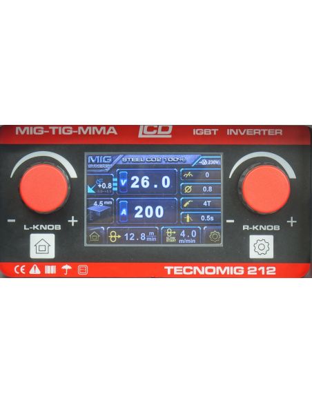 Spawarka Ideal Tecnomig 212 LCD Synergic - zestaw - TMIG212LCD-G - Ideal - 10