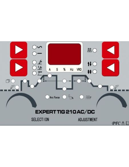 Spawarka Ideal Expert TIG 210 AC/DC PFC - zestaw - EXTIG210AC-G - Ideal - 10