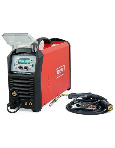 Spawarka Ideal Expert MIG 250 4x4 PFC Synergic - zestaw - EXMIG250PFC-G - Ideal - 4