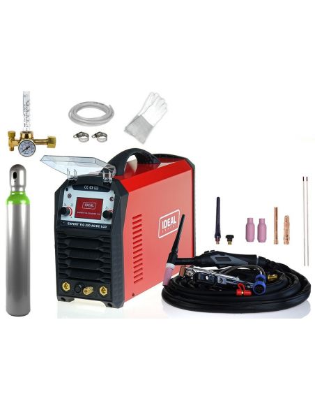 Spawarka Ideal Expert TIG 220 AC/DC Pulse LCD - zestaw - EXTIG220ACLCD-G - Ideal - 3