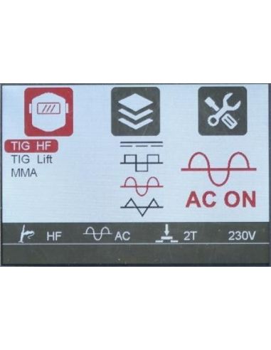 Spawarka Ideal Expert TIG 220 AC/DC Pulse LCD - zestaw - EXTIG220ACLCD-G - Ideal - 13