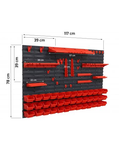 Tablica narzędziowa Toolbox System Wall Mix 120x80 v.3 - TS.W.120.080.M_3_px - Toolbox System - 11