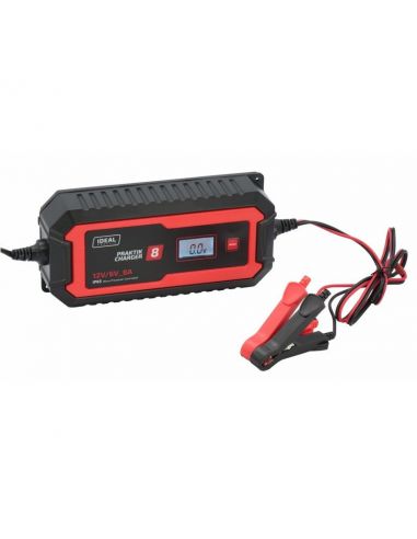 Prostownik Ideal Praktik Charger 8 LCD 6/12 V - PCHARGE8 - Ideal - 2