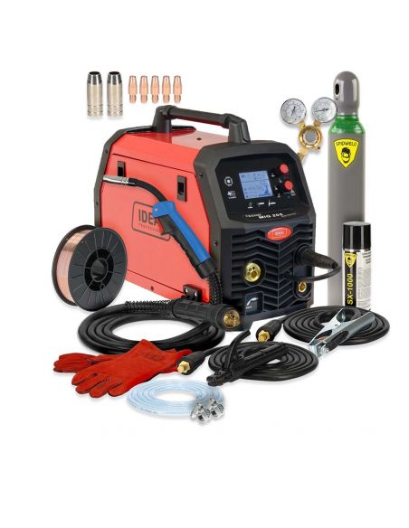 Spawarka Ideal Tecnomig 205 LCD Synergic v2 - zestaw - TMIG205LCDV2-G - Ideal - 5