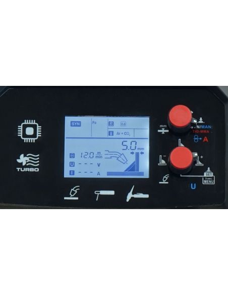 Spawarka Ideal Tecnomig 205 LCD Synergic v2 - zestaw - TMIG205LCDV2-G - Ideal - 10