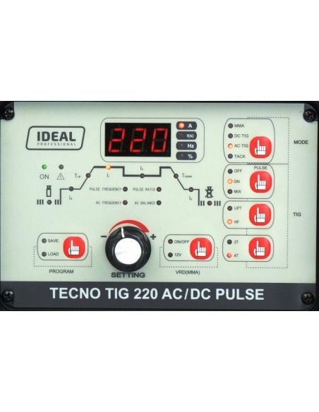 Spawarka Ideal Tecnotig 220 AC/DC Pulse MPX - zestaw - TTIG220ACMPX-G - Ideal - 3
