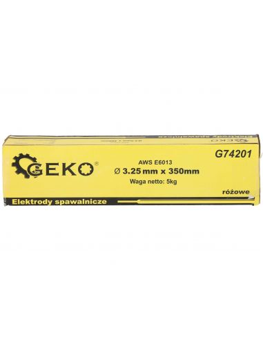 Elektrody GEKO AWS E6013 różowe fi 3,25/350/5,0 kg - G74201 - GEKO - 1