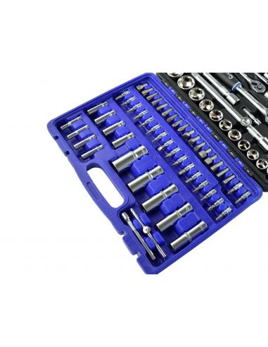 Zestaw kluczy nasadowych i torx 108 el. GEKO - G10101 - GEKO - 12