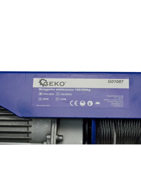 Wciągarka elektryczna GEKO G01087 150/300 kg - G01087 - GEKO - 3