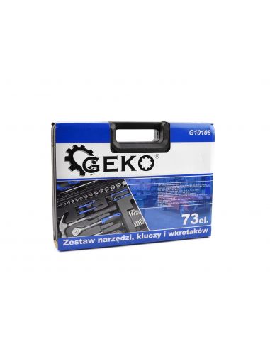 Zestaw narzędzi, kluczy i wkrętaków 73 el. GEKO - G10108 - GEKO - 9