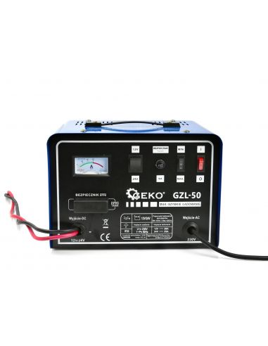 Prostownik samochodowy GEKO GZL-50 12 / 24 V - G80039 - GEKO - 2
