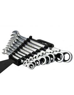 Komplet kluczy łamanych z grzechotką 8-22 mm 8 el. GEKO - G10338 - GEKO - 1